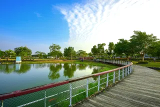 彰化溪州公園水邊景色