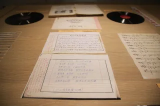 古早黑膠唱片及樂譜展示